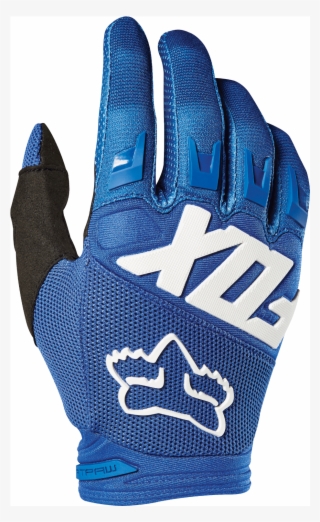 2019 Fox Racing Dirt Paw Gloves - Fox Dirtpaw Race Blue Youth Gloves - 2018