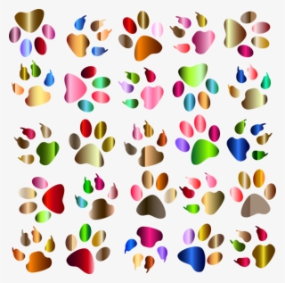 Paw Dog Printing Computer Icons - Colorful Paw Prints