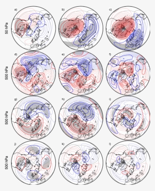 Geopotential Height Anomalies Of Wave-1 Svw Events - Illustration