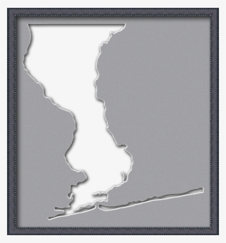 A Map Of Escambia With A Museum Style Picture Frame