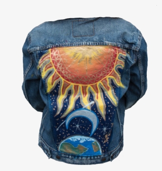 Denim Jacket Blue Sun Polyvore Moodboard Filler - Jean Jacket