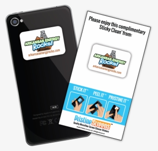 Stick On Microfiber Screen Cleaner