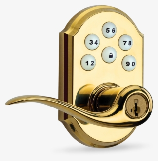 Weiser Toluca Brass Smartcode Lever With Smartkey