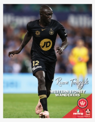 Ruon Tongyik Western Sydney Wanderers Poster - Western Sydney Wanderers Fc
