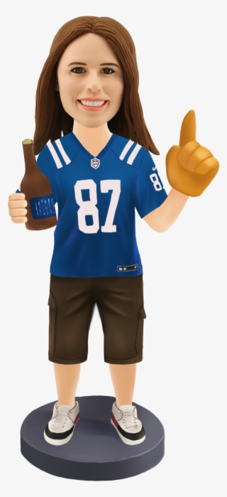 Customized Bobblehead Dallas Cowboys Fan - Sports Bobble Head Png