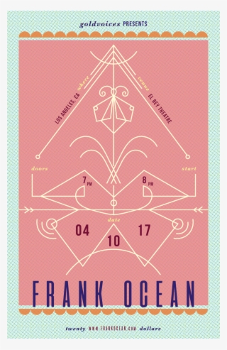 Frank Ocean Gig Poster - Frank Ocean