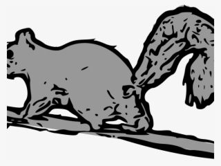 Gray Squirrel Clipart Cartoon - Squirrel