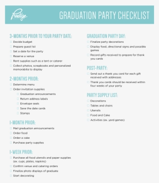 Graduation Party Checklist Main Image