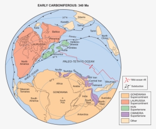 The Hun Superterrane Had Closed The Proto-tethys Ocean - Hun Superterrane
