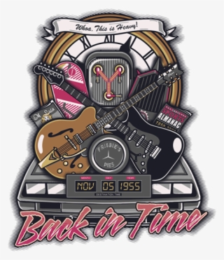 Back In Time Crest - Volver Al Futuro Remeras