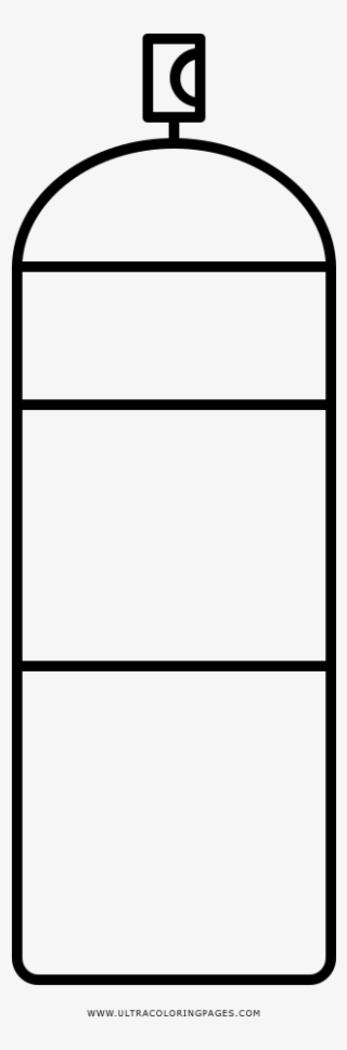 Spray Paint Coloring Page - Water Bottle