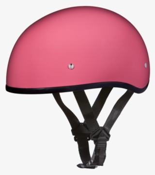 Hi Gloss Pink Motorcycle Helmets - Daytona Helmets Slim Line Skull Cap D.o.t. Approved