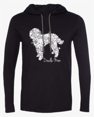 Doodle Flower Ls T-shirt Hoodie Goldendoodle Or Labradoodle - Ski T Shirt