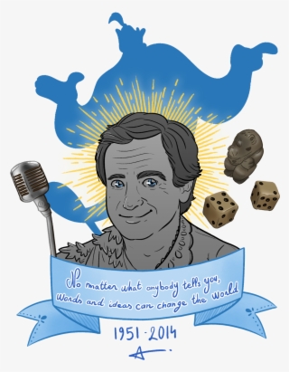 P Robin Williams'' By Agnes - Robin Williams Genie Fanart