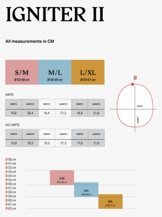 Size Chart - Sweet Protection Blaster Ii Mips Helmet