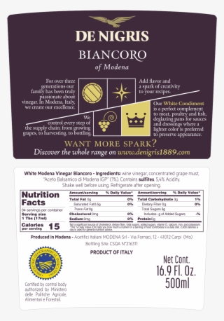Biancoro White Condiment