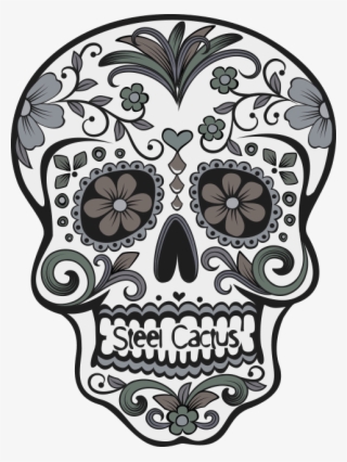 Steel Cactus- Part Of Our Walnut Perks Program Sugar - Day Of The Dead Mexico Skulls