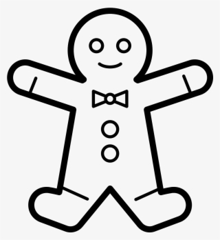 Itsa Man With An Over Sized Head And Arms Stretched - Gingerbread Man