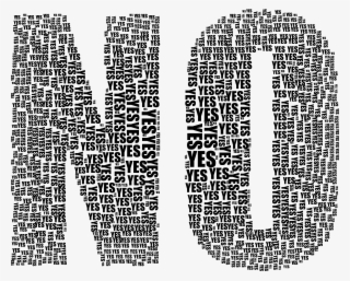 This Free Icons Png Design Of Yes And No Typography