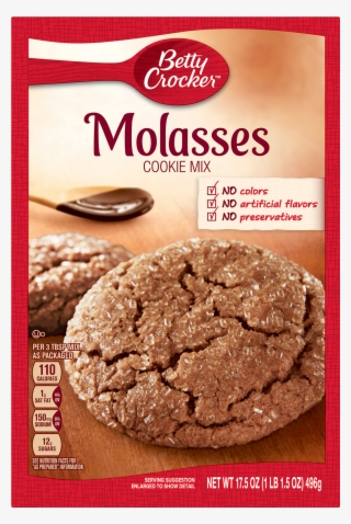 Betty Crocker Molasses Cookie Mix Png Ginger Cookies - Betty Crocker Cookie Mix