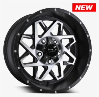 Hd Off-road Caliber Satin Black Machined - Remington Wheels Caliber Satin Black With Machined
