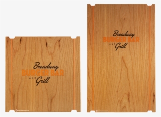 Wood Menu, Broadway Burger - Menu