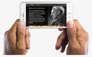 Landing Hands Stokowski - Hand Holding Iphone Landscape