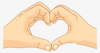 Cartoon Finger Heart Transprent - Hand