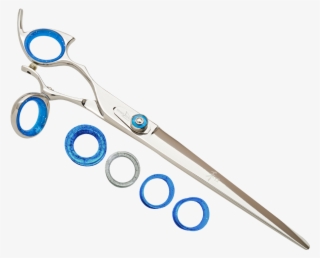 Left Hand Gold Line Swivel Stainless Curved Blade - .com