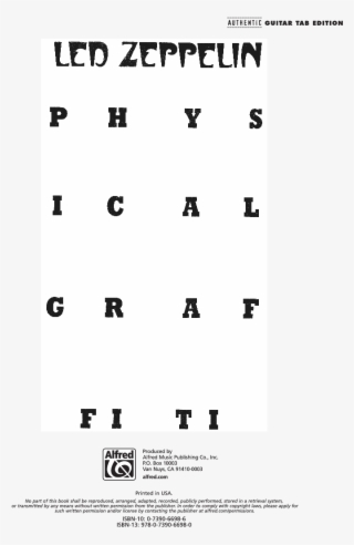 Physical Graffiti Thumbnail Physical Graffiti Thumbnail - Penderecki Threnody Score