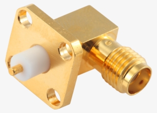 Sma Female Right Angle Four-hole Flange Connector Round - Sma Right Angle Flange