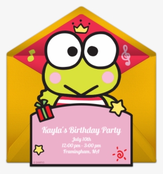 Keroppi Online Invitation - Invitation Keroppi