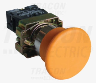 Pushbutton With Mushroom Head, Yellow, 1×no, 3a/400v - Push-button