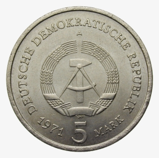 German Federal Republik, 5 Mark - Elizabeth Ii Coin 1965