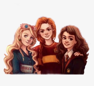 Girlpower Girl Ginny Ginnyweasley Luna Lunalovegood - Ginny Weasley And Hermione Granger And Luna Lovegood