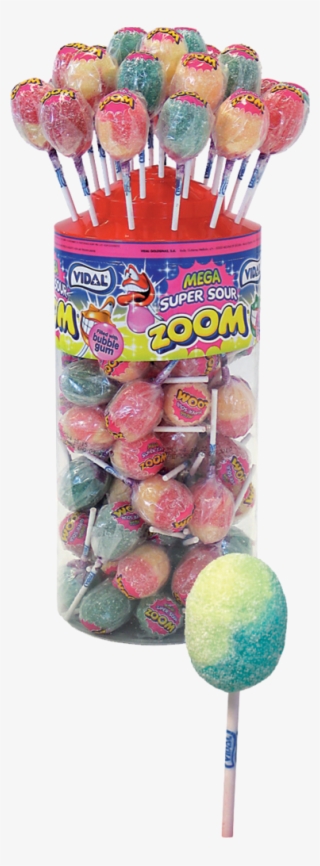 561 Super Sour Zoom Lollies 50 X 20p - Vidal 5p Tongue Painter Lollies
