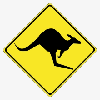 Svg Black And White Forgetmenot Kangaroos Silhouettes - Kangaroo Crossing Sign