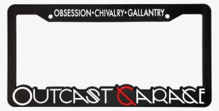Outcast Garage License Plate Frame - Work License Plate Frame