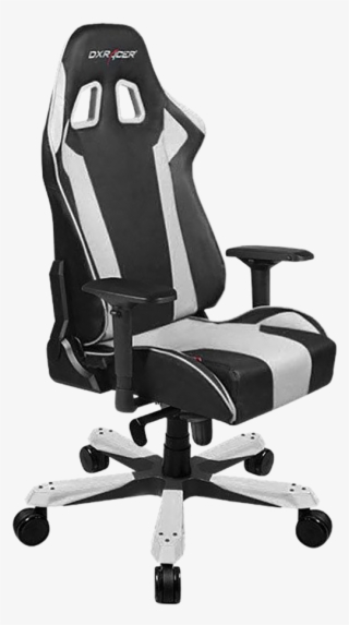 Dxracer King Ks06/nw Gaming Chair - Black And White Gaming Chair