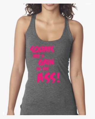 Squat Are A Gain Tri Blend Racerback