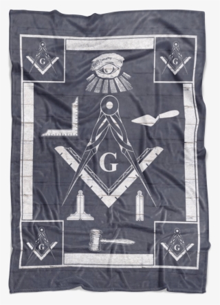 Masonic Symbols Fleece Blanket