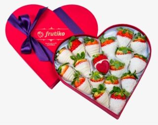 Heart Chocolate Box White - Png Клубника В Шоколаде В Коробке