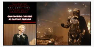 Gwendoline Christie Plays Captain Phasma In The Last - Star Wars: The Last Jedi