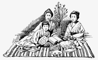 Big Image - Japanese People Clipart Black And White