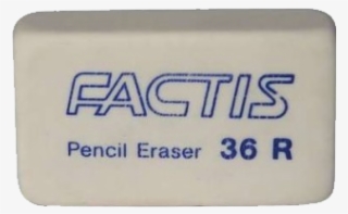 Eraser Png - Goma Blanca Factis 36r De Caucho Caja Con 36 Piezas