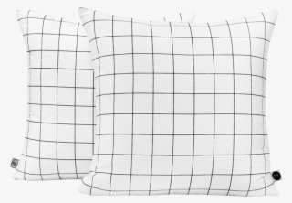 Black Grid Cushion - Cushion