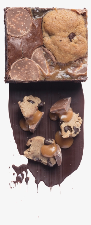 Caramel Cookie Dough Brownie