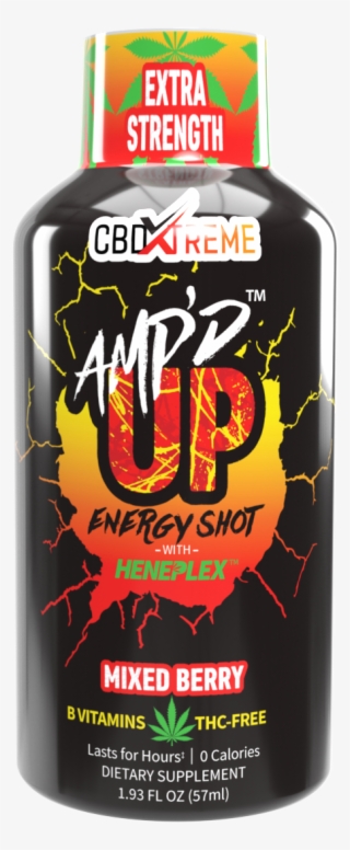 Amp'd Up™ Energy Shot- 12pk - Cbd Shots Nano 59ml (natuurlijke Energie Drank)