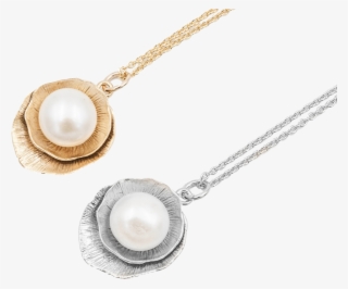 Lotus Leaf Pearl Necklace