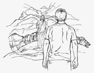 This Diagram Illustrates That God Has Bridged The Gulf - Sketch About Religious But Not Spiritual